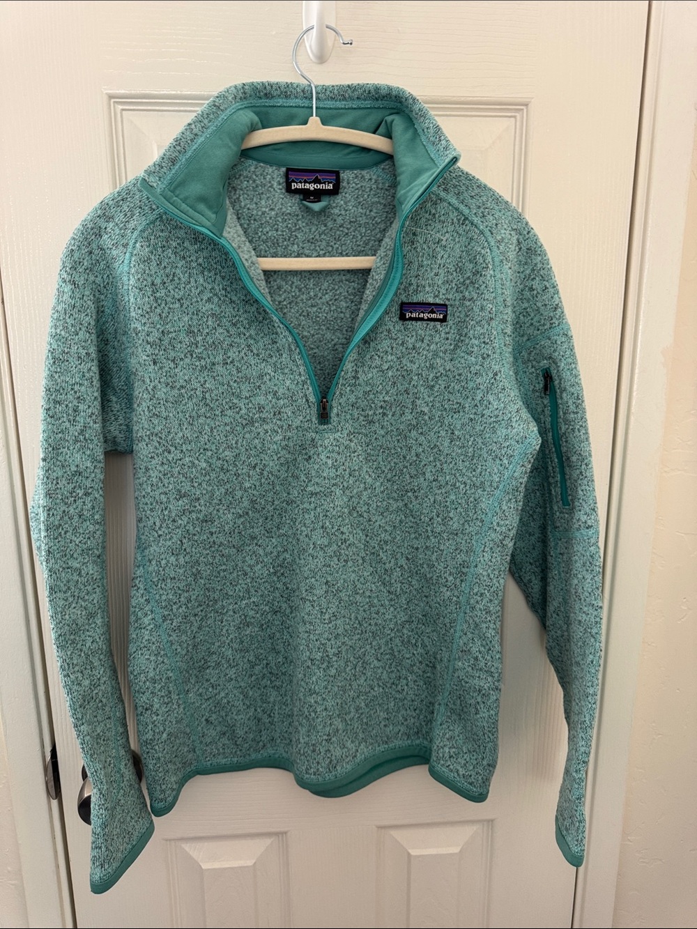 Women’s Patagonia Teal Green Half-Zip Fleece Pullover